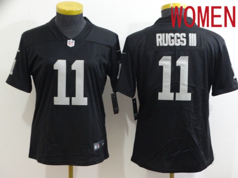 Women Oakland Raiders 11 Ruggs iii Black Vapor Untouchable Limited 2020 NFL Nike Jerseys